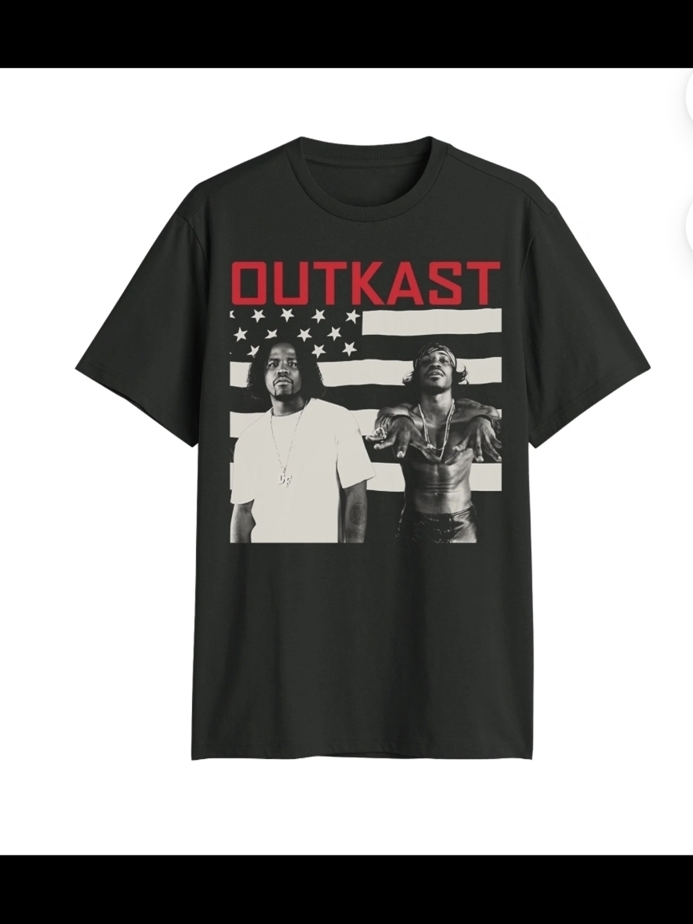 Outkast NEW Graphic T-Shirt Men’s Medium Black Hip Hop Tee Big Boi Andre 3000